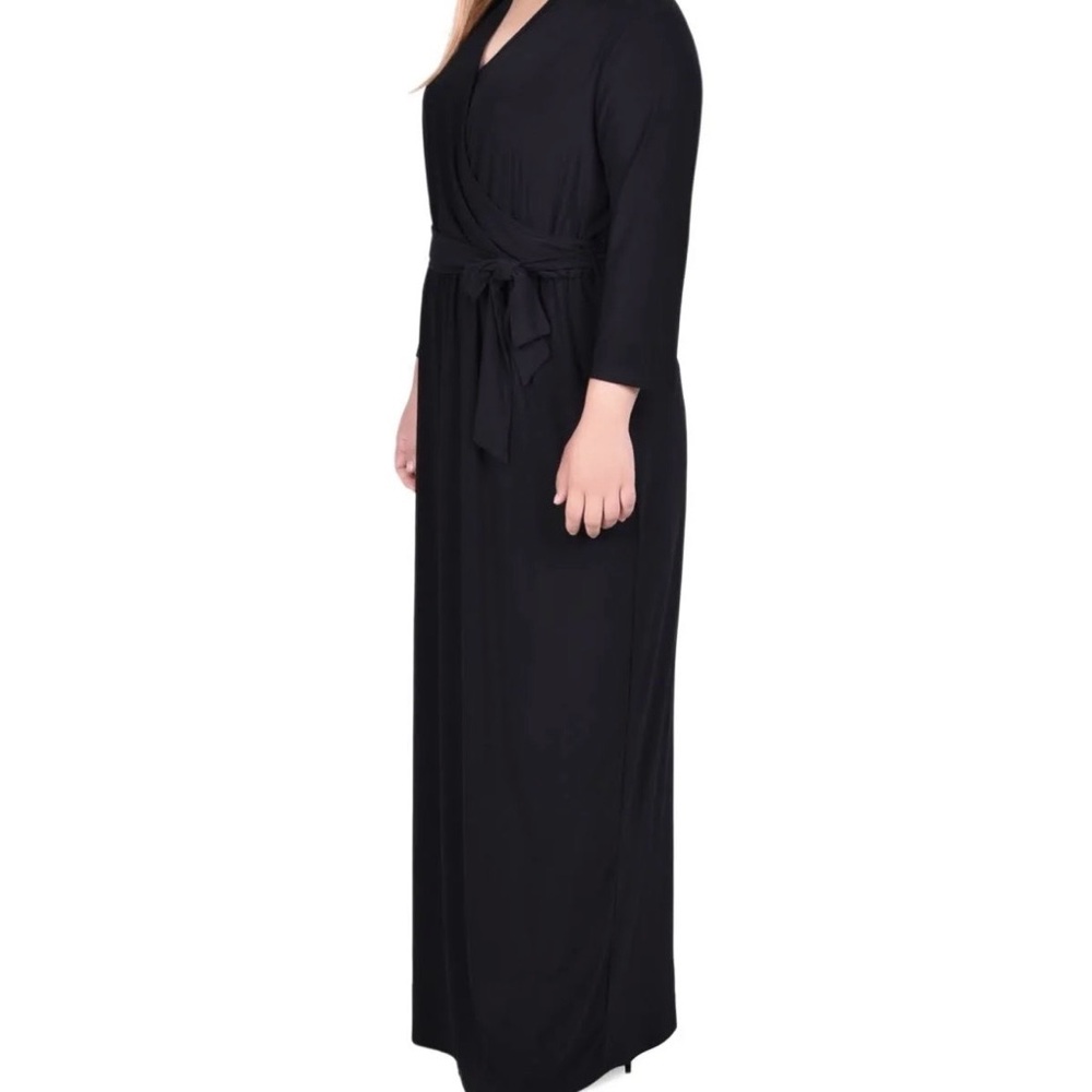 [SOLD] NY Collection Plus Size Faux-Wrap Maxi Dress - 1X NWT